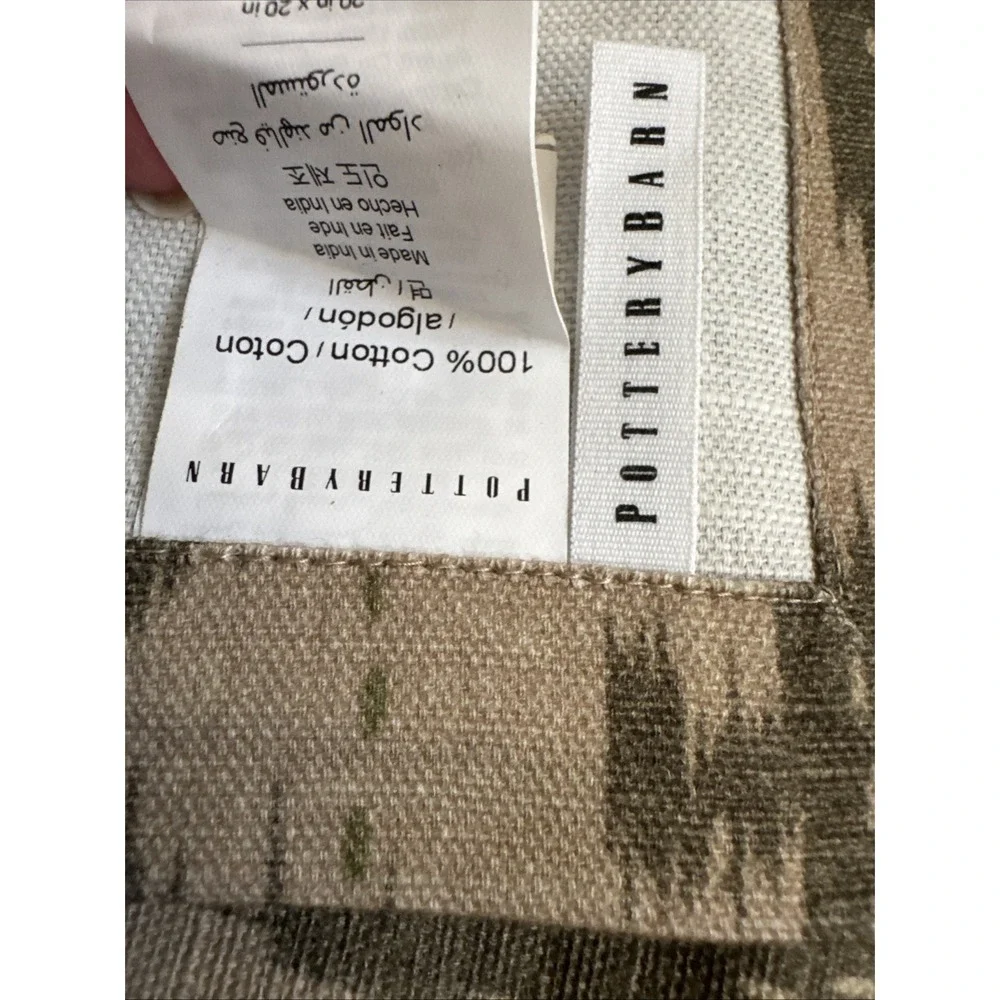 Pottery Barn / Ikat Cotton Kantha Printed Napkins, 20